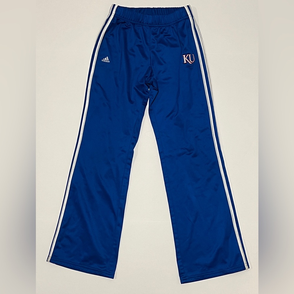 Adidas University of Kansas Jayhawks Adult Small Athletic Wear Sweat Pants KU